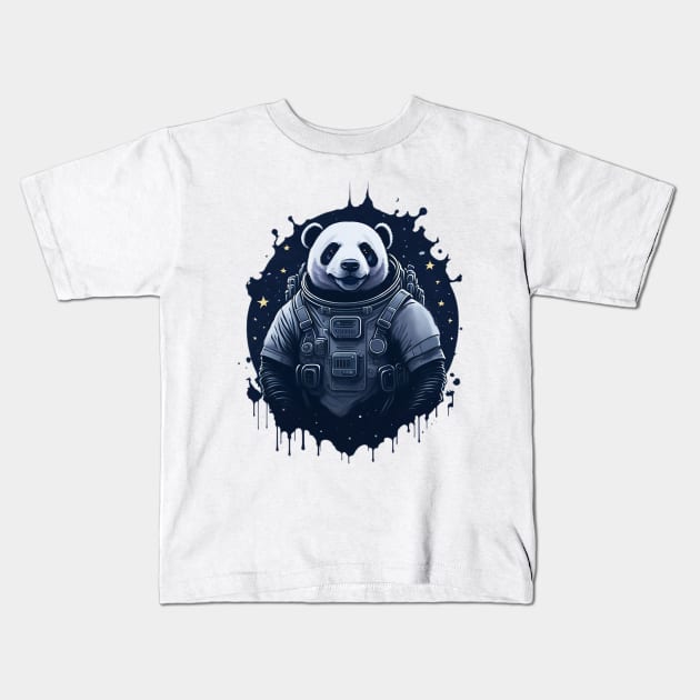 Astronaut Panda 01 Kids T-Shirt by rafaelbranco